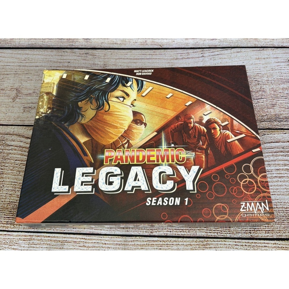Pandemic Legacy Season 1 Board Game 100% Complete Z-Man Games Used
